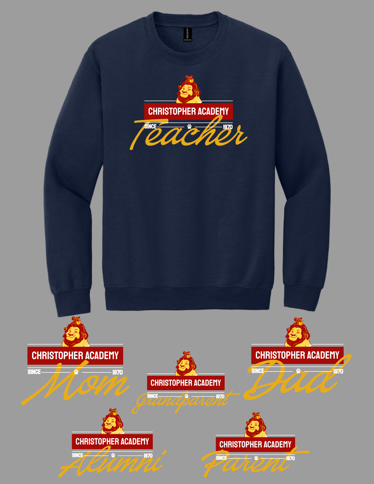 Adult Crewneck Sweatshirt Title Design