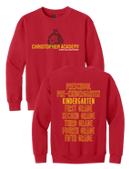 Youth Crewneck Sweatshirt Grade Level Design