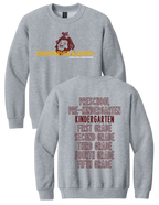 Youth Crewneck Sweatshirt Grade Level Design