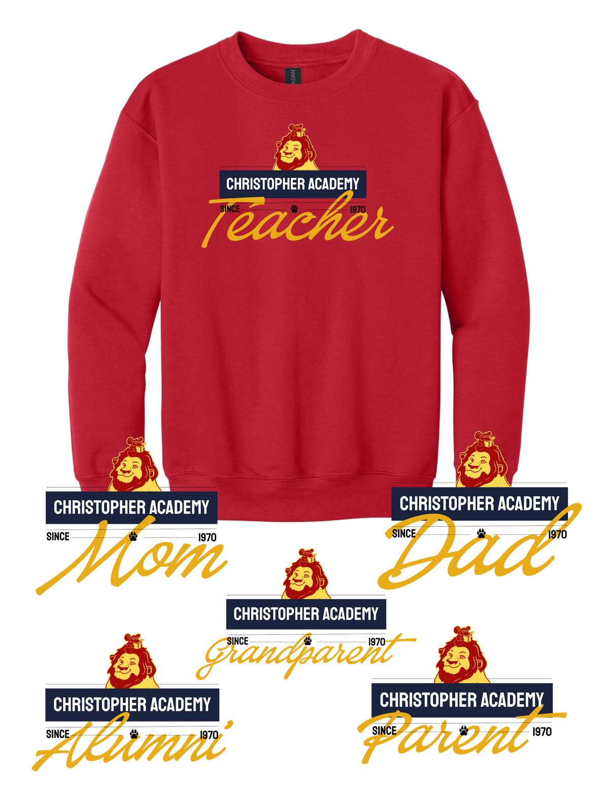 Adult Crewneck Sweatshirt Title Design