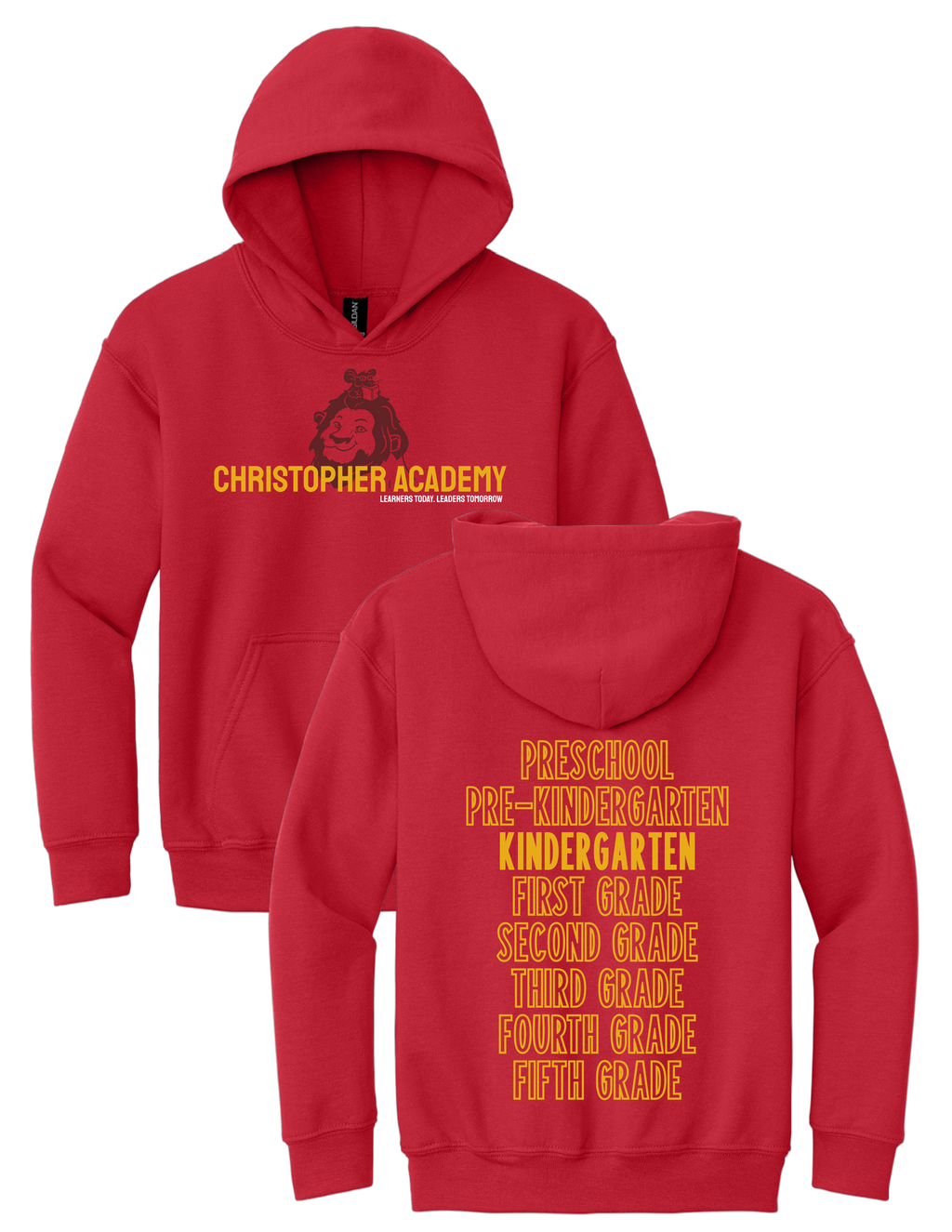 Youth Hooded Sweatshirt Grade Level Design