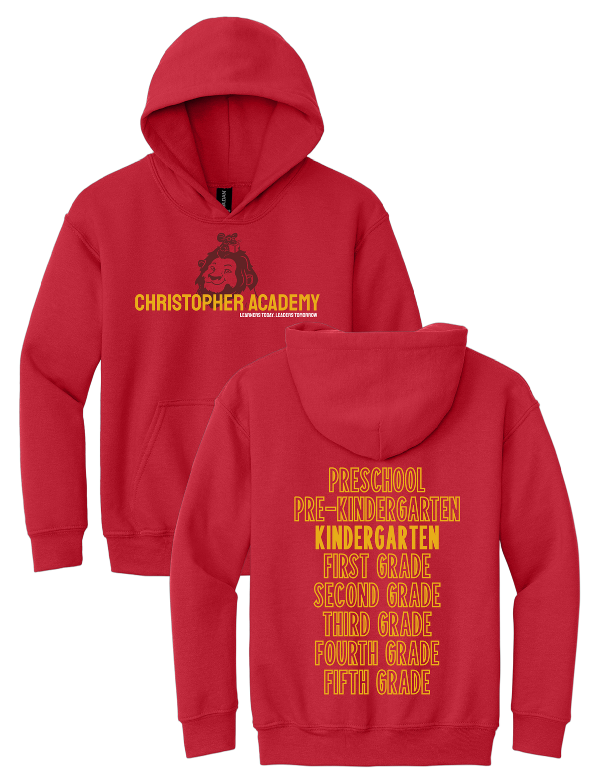 Youth Hooded Sweatshirt Grade Level Design