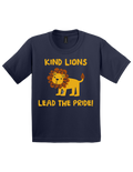 Youth Short Sleeve T-Shirt Kind Lions Design