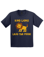Youth Short Sleeve T-Shirt Kind Lions Design