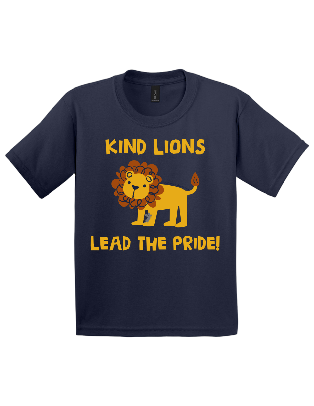 Youth Short Sleeve T-Shirt Kind Lions Design