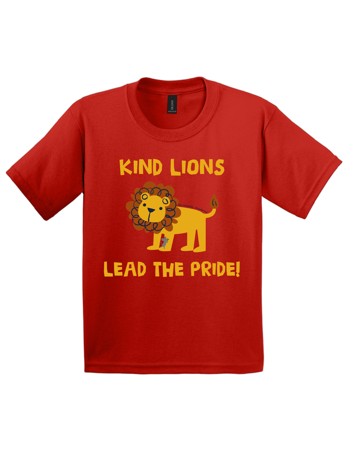 Youth Short Sleeve T-Shirt Kind Lions Design