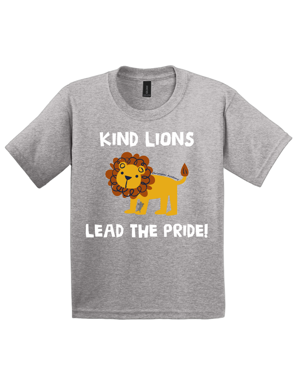 Youth Short Sleeve T-Shirt Kind Lions Design