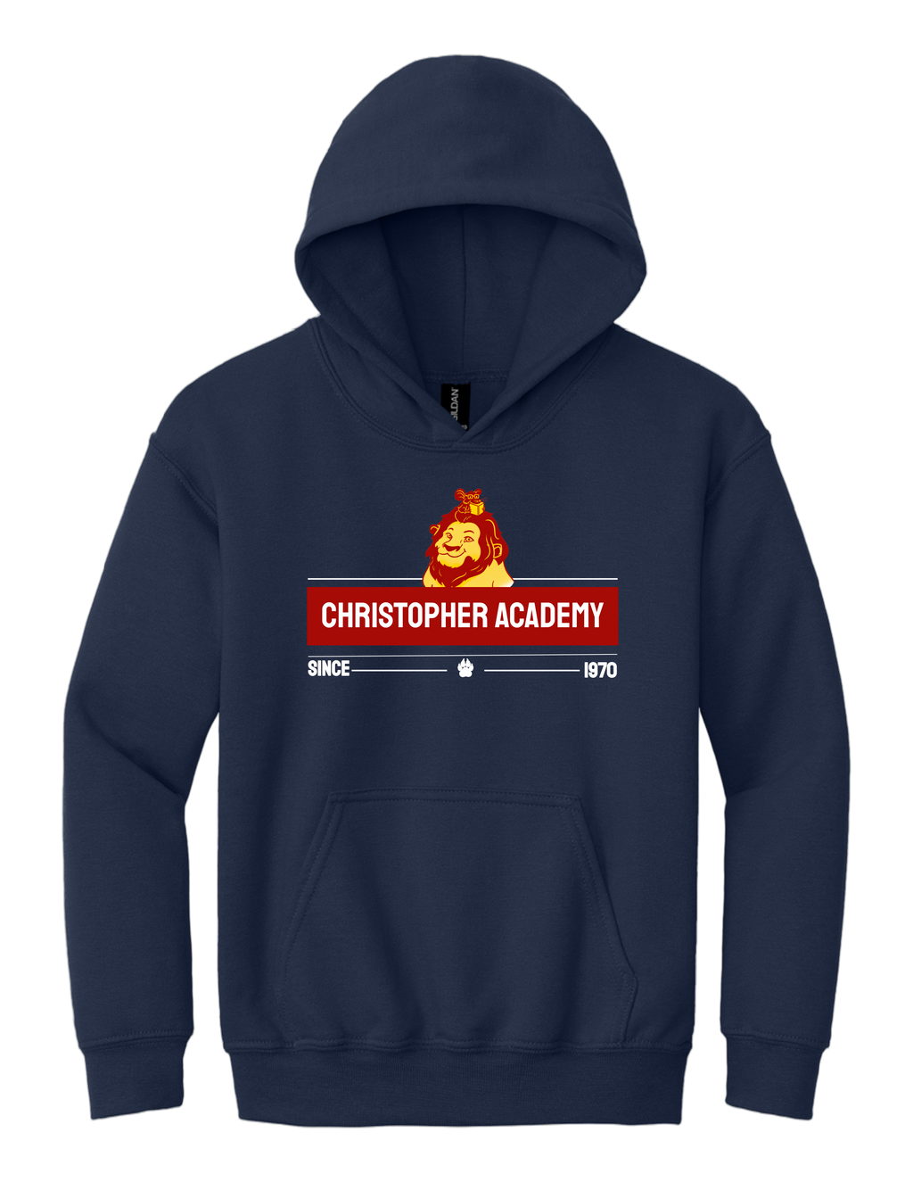 Youth Hooded Sweatshirt Since 1970 Design