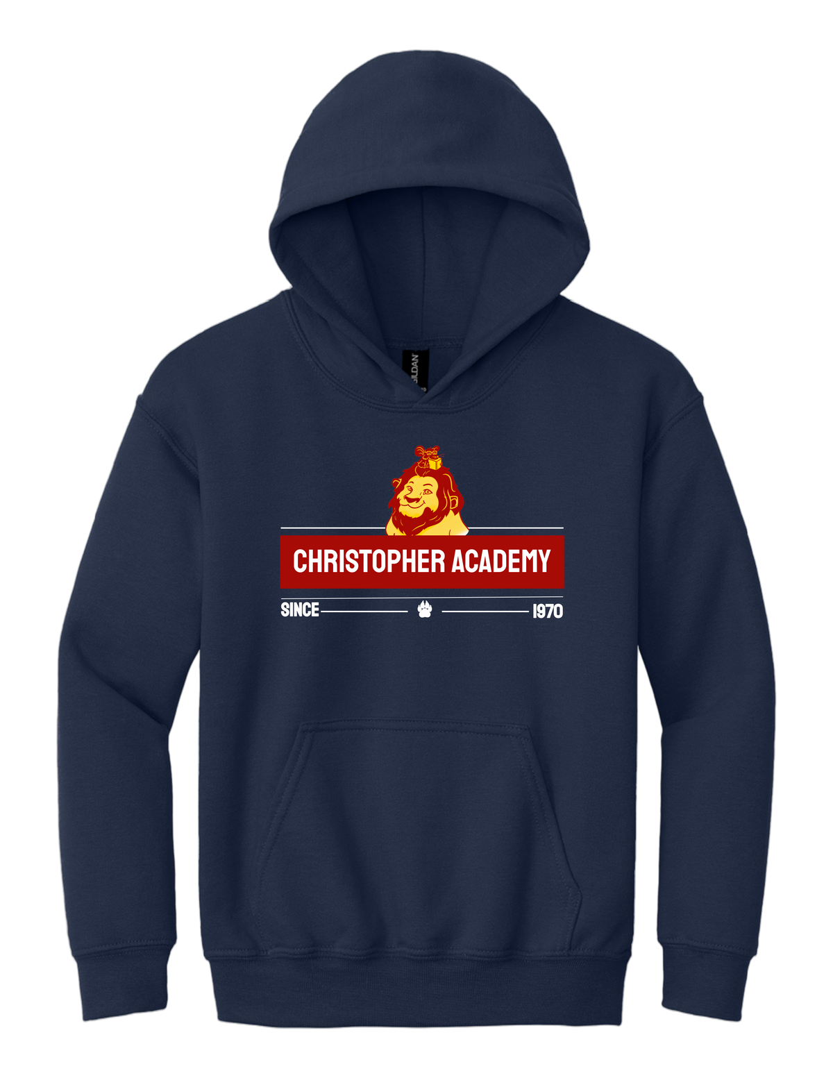 Youth Hooded Sweatshirt Since 1970 Design
