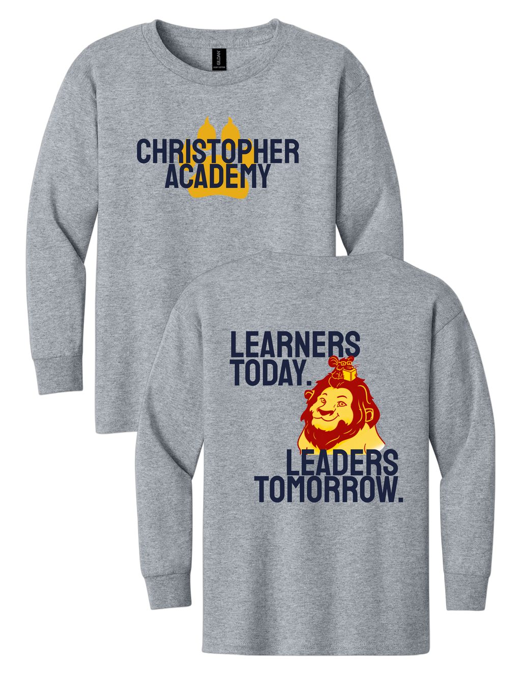 Youth Long Sleeve T-Shirt Learners Today Design