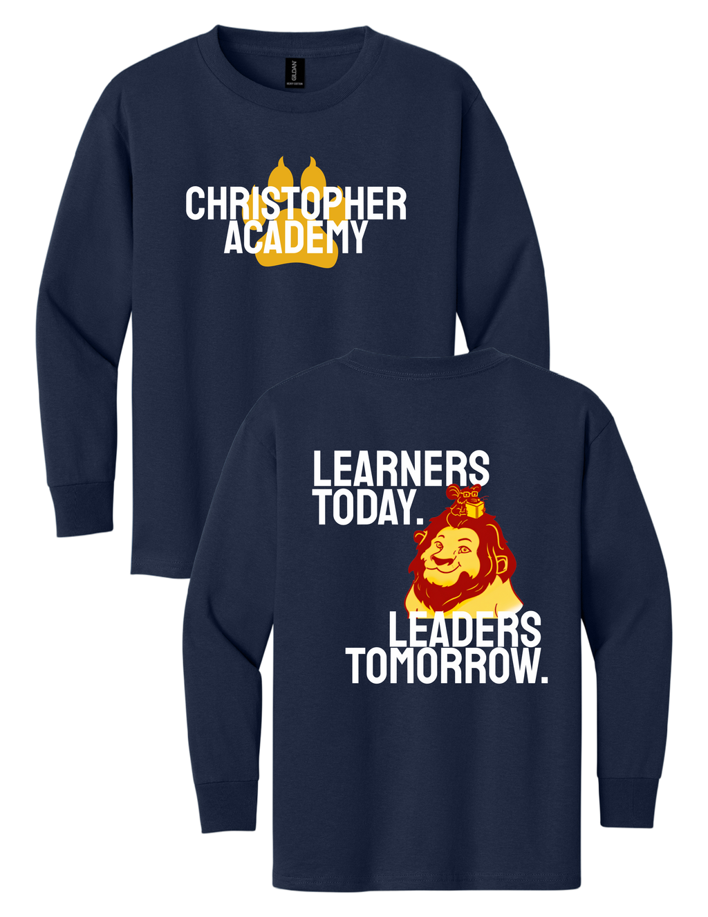 Youth Long Sleeve T-Shirt Learners Today Design