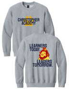 Youth Crewneck Sweatshirt Learners Today Design