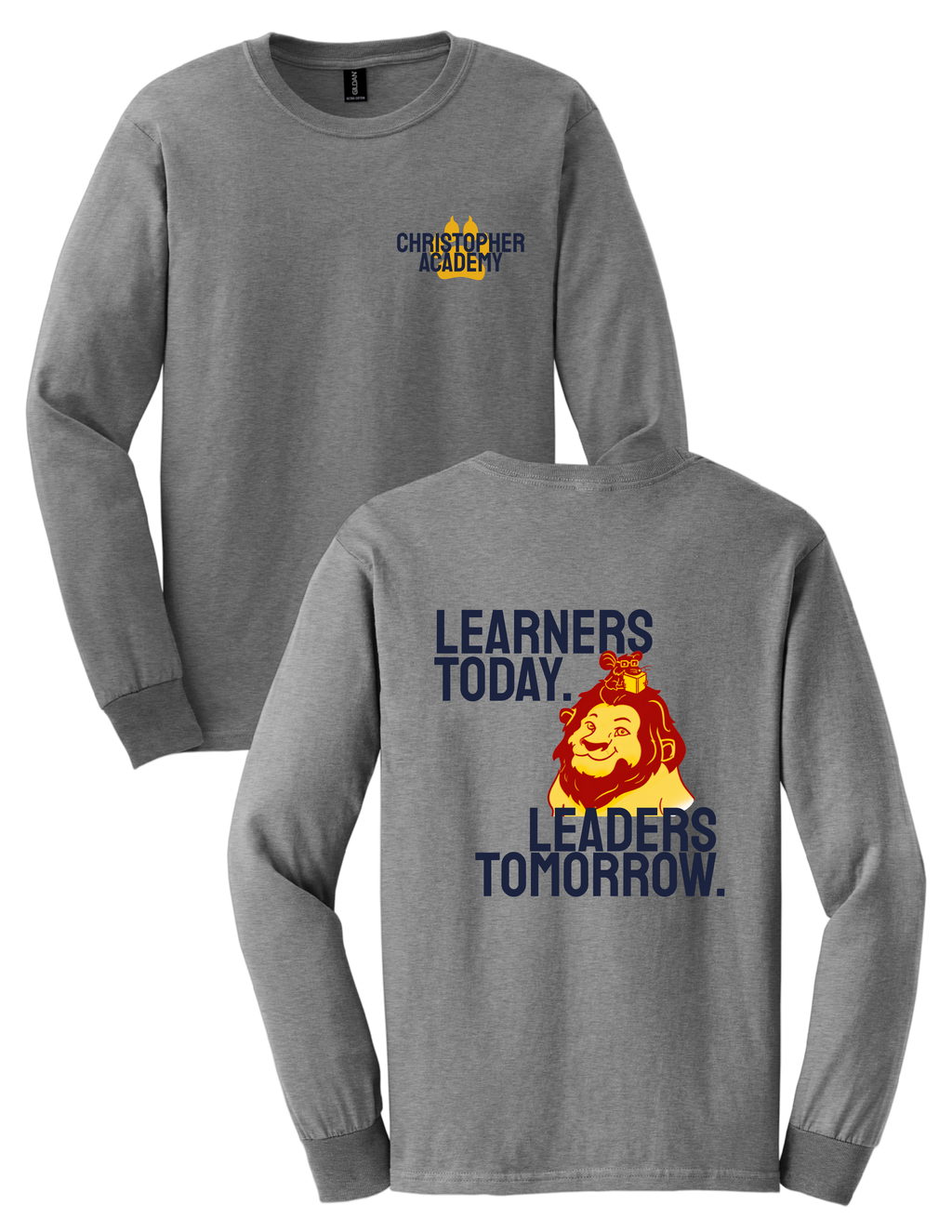 Adult Long Sleeve T-Shirt Learners Today Design
