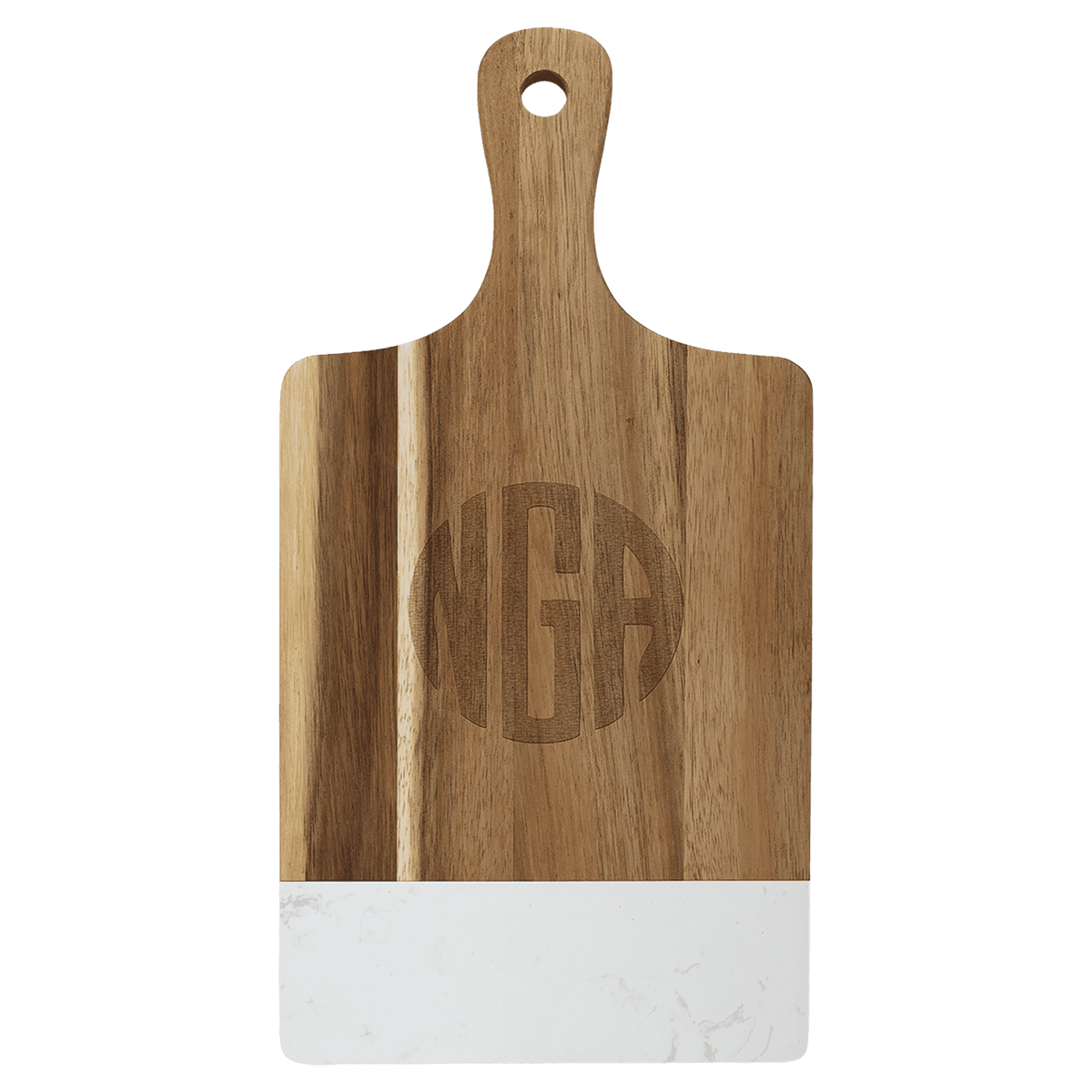 Marble and Acacia Wood Cutting Board