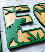 Dino Name Letters for Kids | Personalized Bedroom Wall Decor