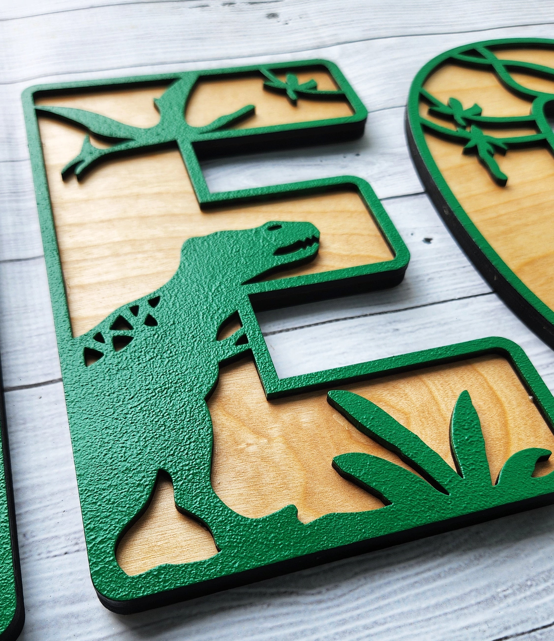 Dino Name Letters for Kids | Personalized Bedroom Wall Decor