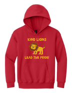 Youth Hooded Sweatshirt Kind Lions Design
