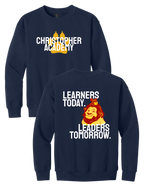 Youth Crewneck Sweatshirt Learners Today Design