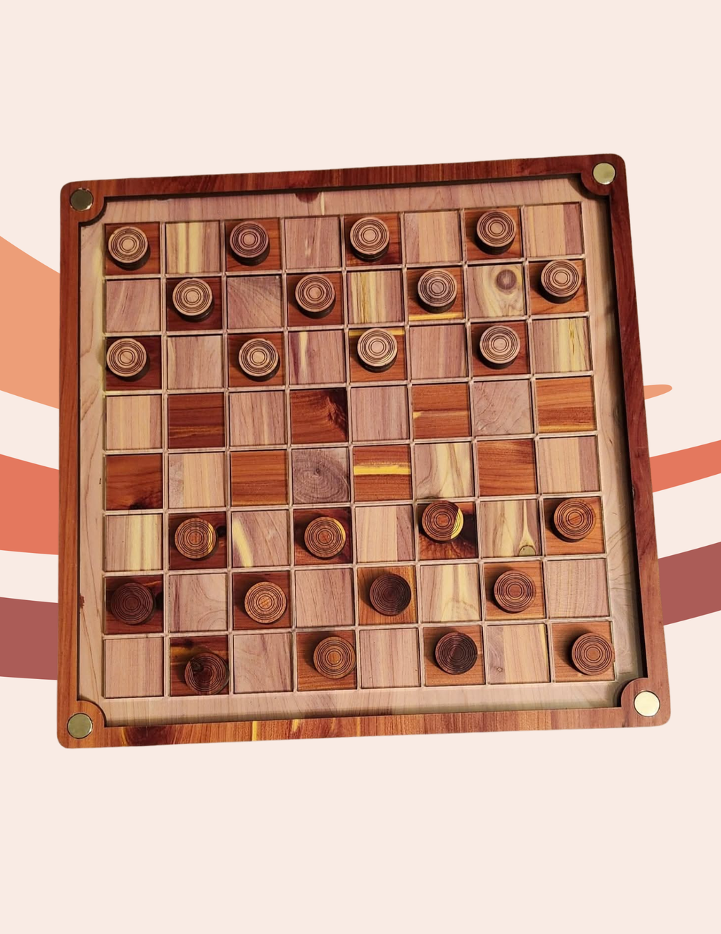 Custom Wooden Chess Board | Aromatic Cedar & Clear Acrylic Personalized Chess Set