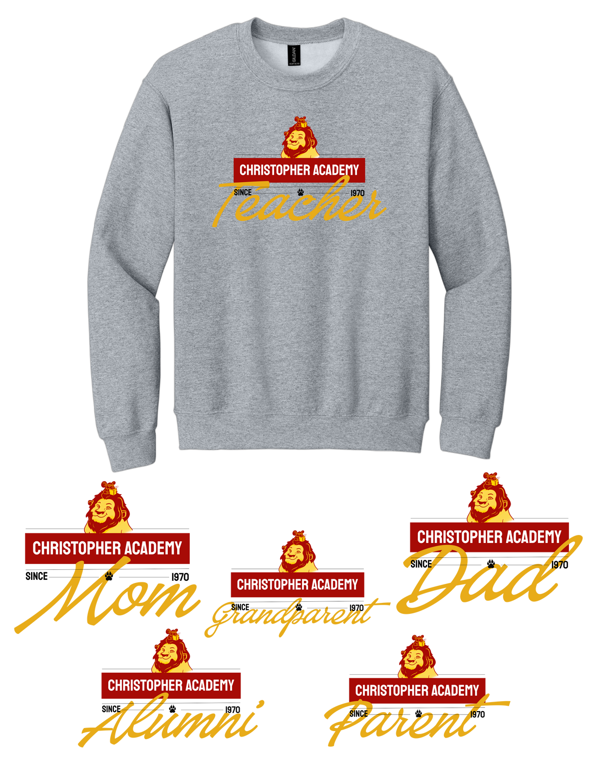 Adult Crewneck Sweatshirt Title Design