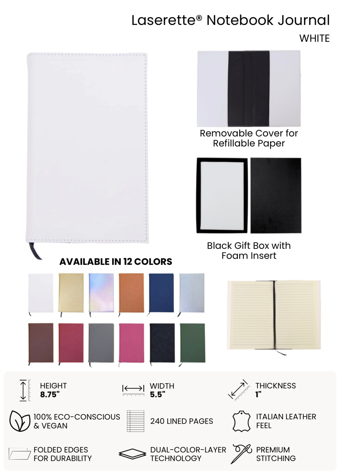 Leatherette Notebook Journal