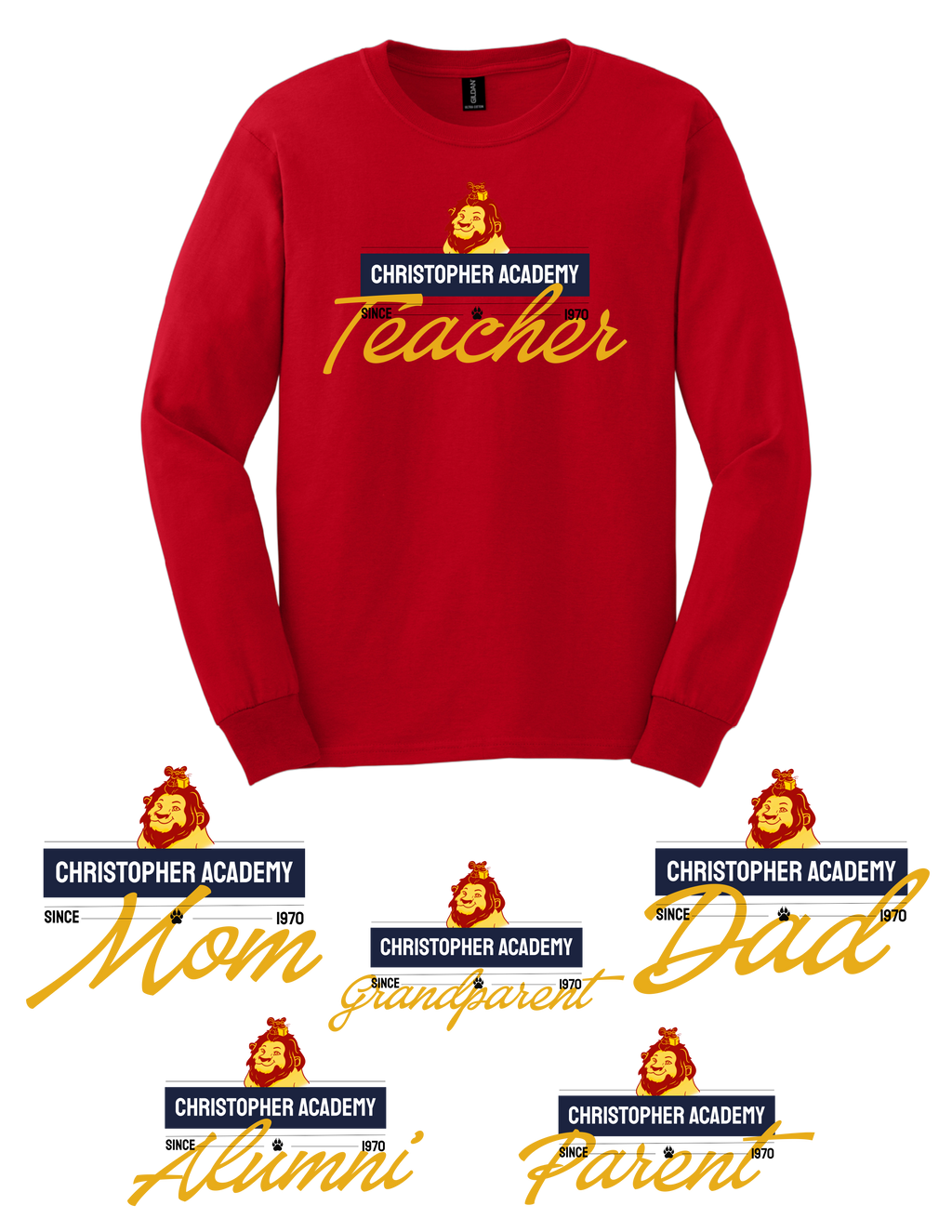 Adult Long Sleeve T-Shirt Title Design