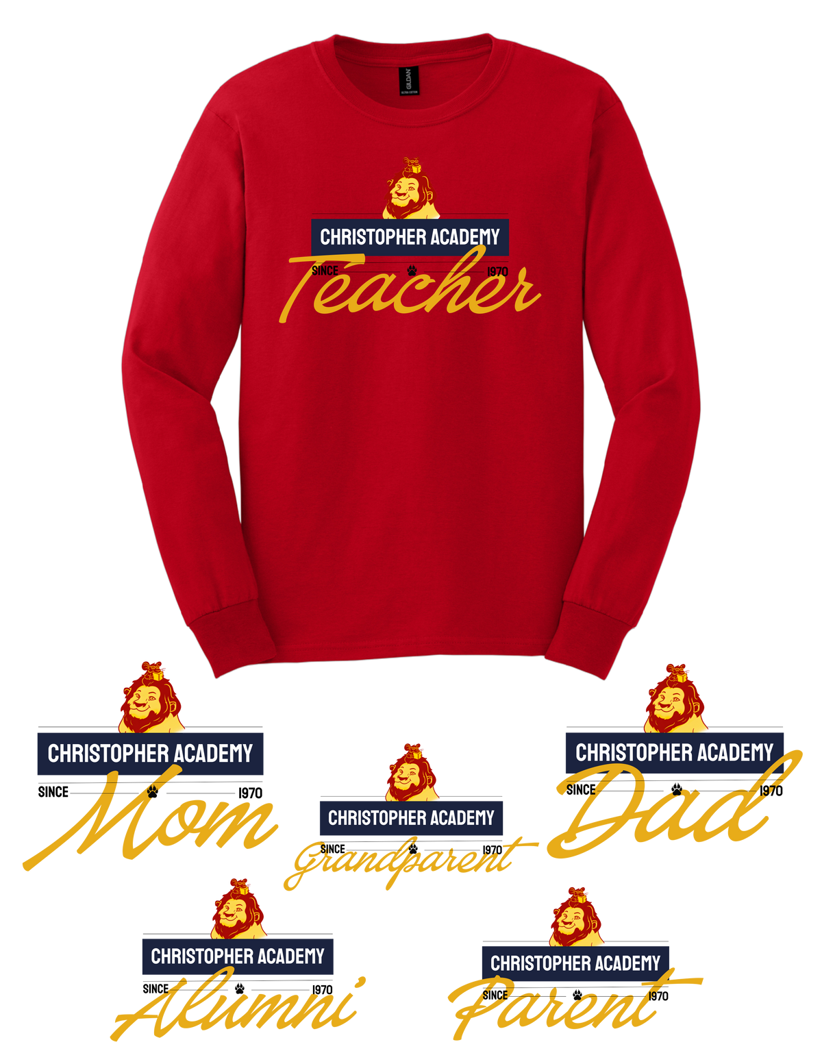 Adult Long Sleeve T-Shirt Title Design