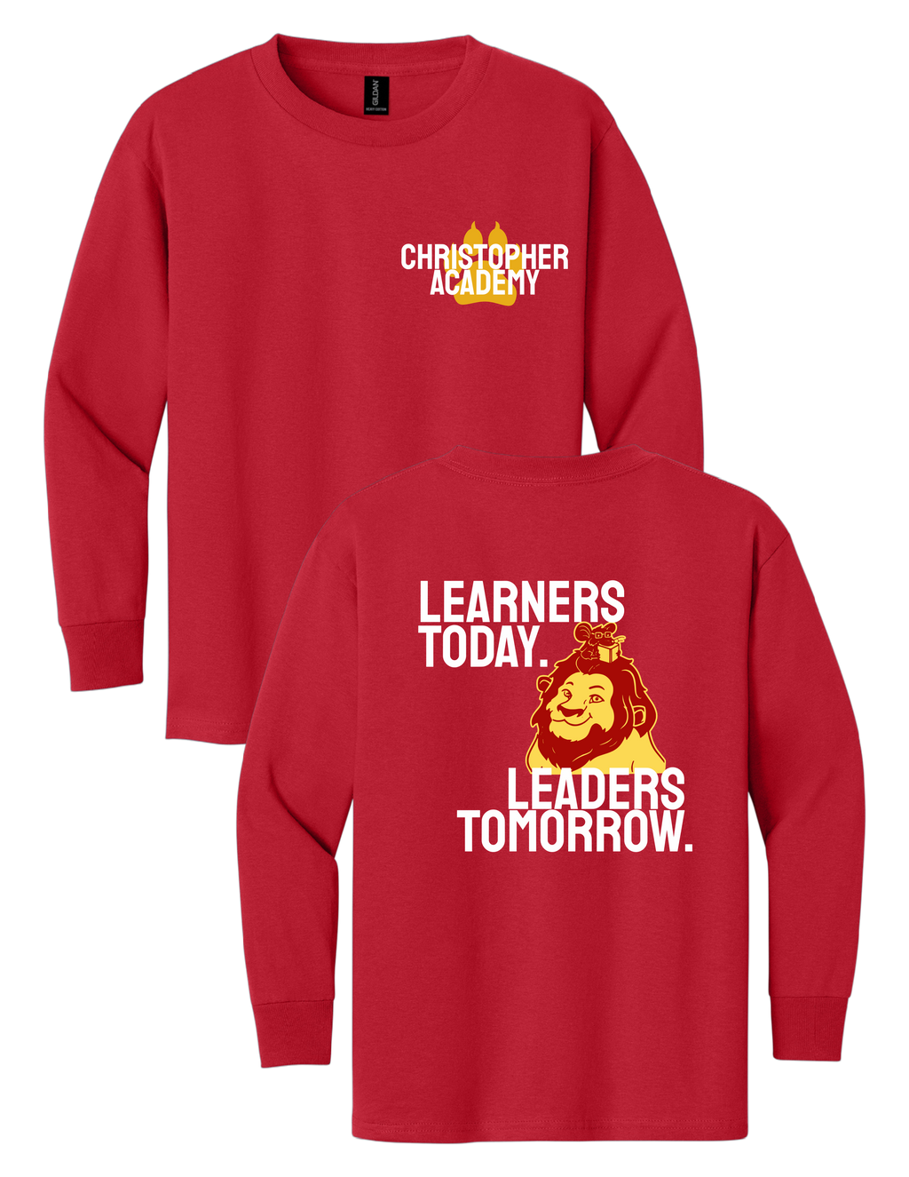 Adult Long Sleeve T-Shirt Learners Today Design