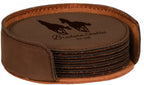 Leatherette Coaster Set