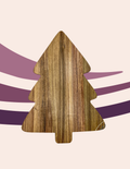 Acacia Christmas Tree Cutting Board