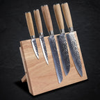 Kitchen Knife Set with Magnetic Block Stand
