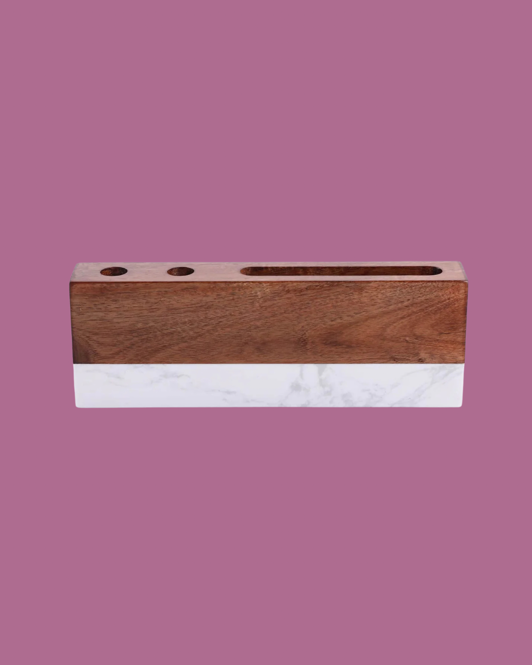 Marble & Wood Name Block