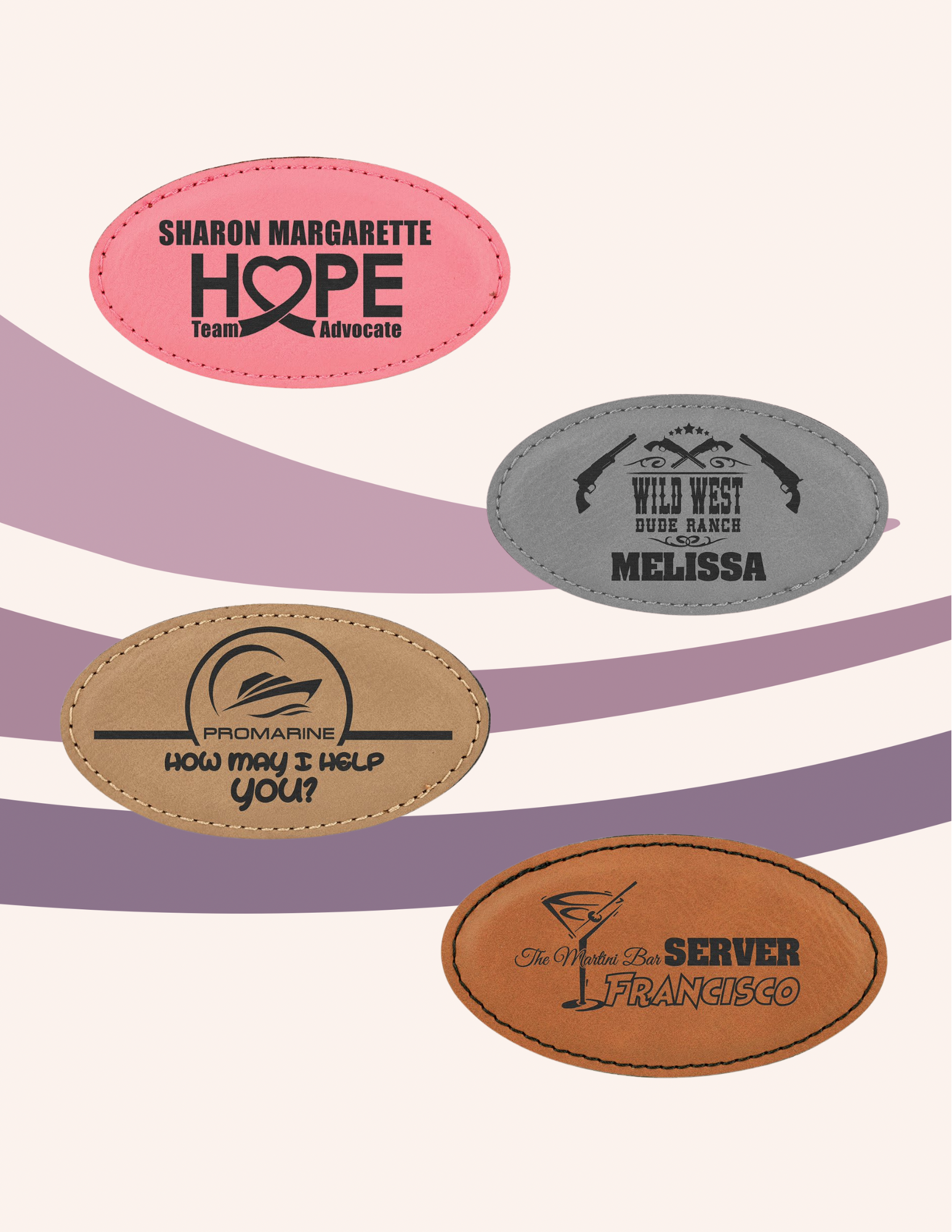 Leatherette Name Badge