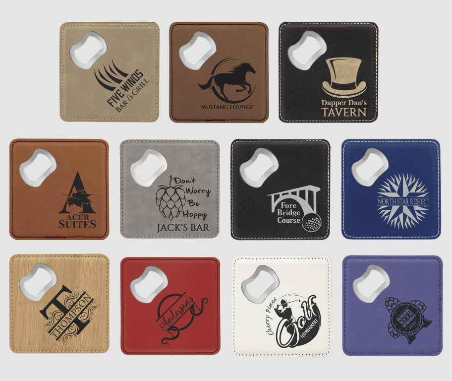 Personalized Bottle Opener Coaster | Custom Military & Man Cave Gift