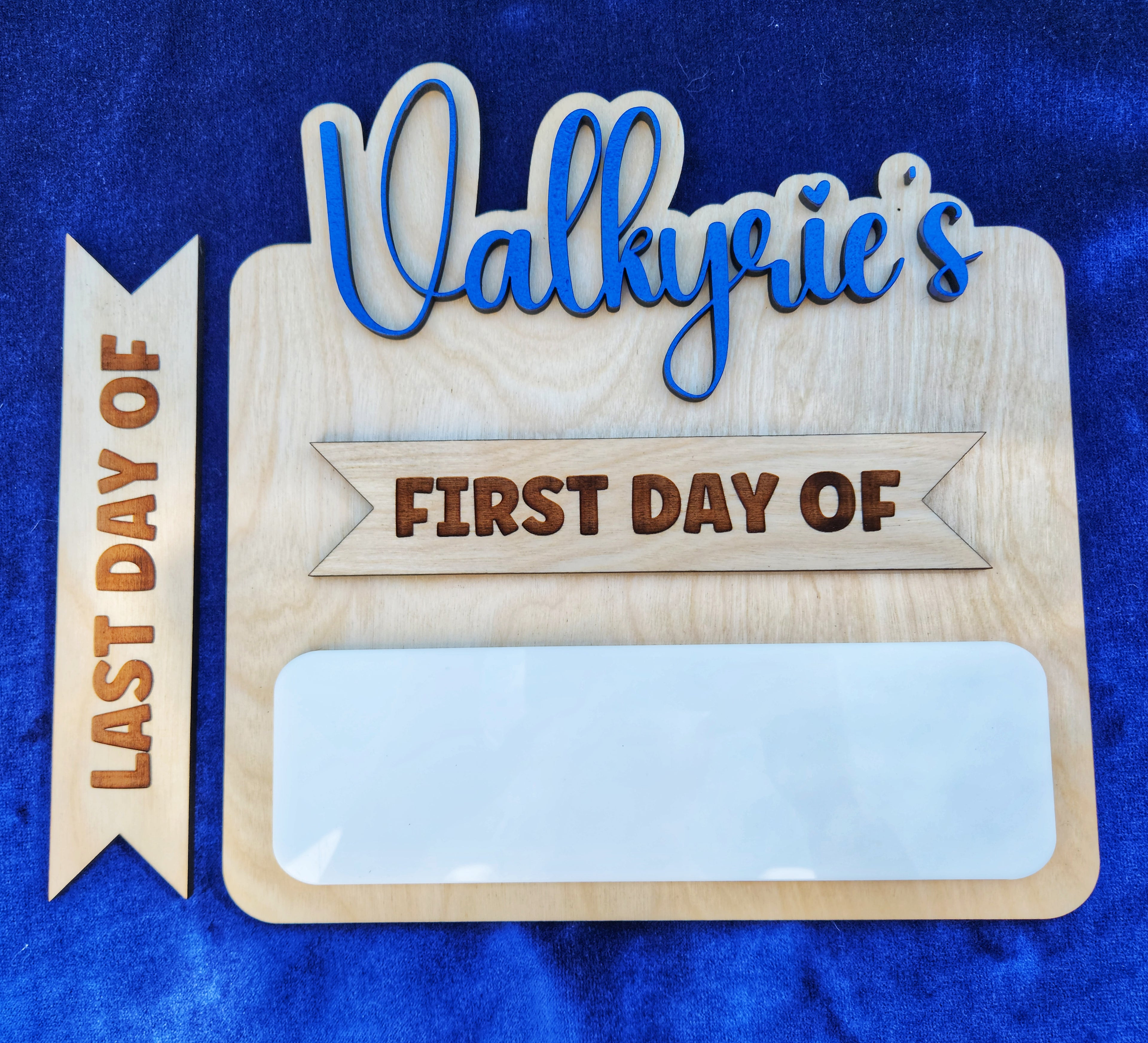 Personalized First and Last Day of School sign with child's name
