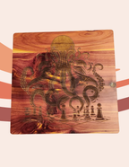 Custom Wooden Chess Board | Aromatic Cedar & Clear Acrylic Personalized Chess Set