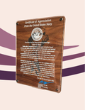 Personalized Military Appreciation Plaque | Floating Acrylic & Wood Award